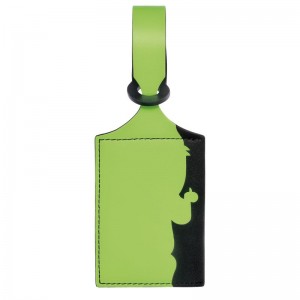 Green Light - Leather Longchamp LGP Travel Luggage tag Men Accessories | AU9273JP