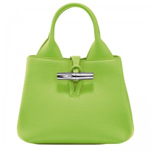 Green Light - Leather Longchamp Le Roseau XS Handbag Women Mini Bags | AU7078YX