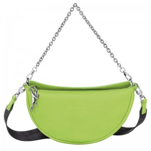 Green Light - Leather Longchamp Smile S Crossbody Women Shoulder Bags | AU7535YX