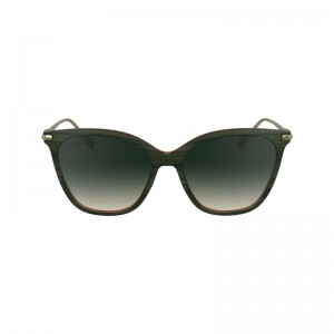 Green - Acetate / Metal Longchamp Women Sunglasses | AU8458LI