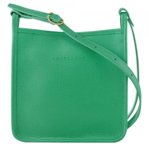 Green - Leather Longchamp Le FoulonnÉ S Women Crossbody Bags | AU7503GS