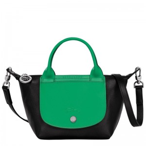 Green - Leather Longchamp Le Pliage Xtra XS Handbag Women Mini Bags | AU7016TC