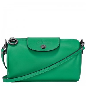 Green - Leather Longchamp Le Pliage Xtra XS Women Crossbody Bags | AU7451GS