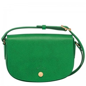 Green - Leather Longchamp Épure S Women Crossbody Bags | AU7422GS