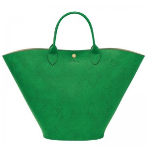 Green - Leather Longchamp Épure XL Tote Women Handbag | AU7261ZU