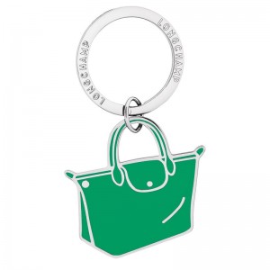 Green - Metal Longchamp Le Pliages Women Key Rings | AU8044JP