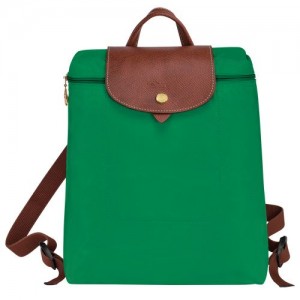 Green - Recycled canvas Longchamp Le Pliage Original M Men Backpacks | AU8875KO