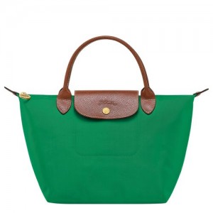 Green - Recycled canvas Longchamp Le Pliage Original S Women Handbag | AU7336RV