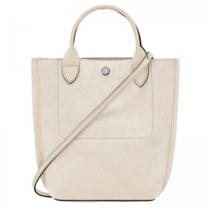 Linen - Leather Longchamp Cabas XS Tote Women Handbag | AU7216DF