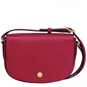 Magenta - Leather Longchamp Épure S Women Crossbody Bags | AU7420JP