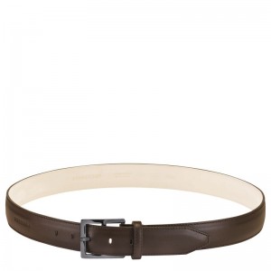 Mocha - Leather Longchamp VÉgÉtal Men Belts | AU9325JP