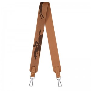 Natural - Canvas Longchamp 3D Shoulder strap Men Accessories | AU8969NW