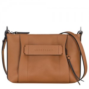 Natural - Leather Longchamp 3D S Women Crossbody Bags | AU7496IL