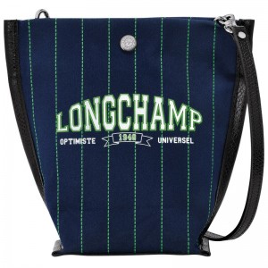 Navy - Canvas Longchamp Essential XS Women Crossbody Bags | AU7405XY