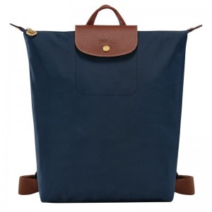 Navy - Canvas Longchamp Le Pliage Original M Men Backpacks | AU8836TC