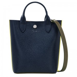 Navy - Leather Longchamp Épure XS Tote Women Mini Bags | AU7025TC