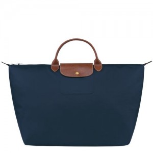 Navy - Recycled canvas Longchamp Le Pliage Original S Women Travel Bags | AU8101SG