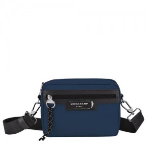 Navy - Recycled canvas Longchamp Le Pliage Energy S Camera Men Crossbody Bags | AU8829SG