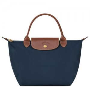 Navy - Recycled canvas Longchamp Le Pliage Original S Women Handbag | AU7341OK