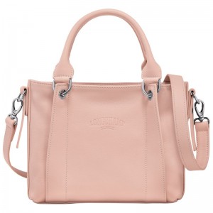 Nude - Leather Longchamp 3D S Women Handbag | AU7247LI