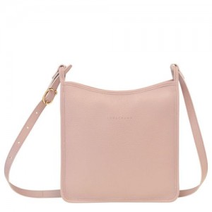 Nude - Leather Longchamp Le FoulonnÉ M Women Crossbody Bags | AU7473HA