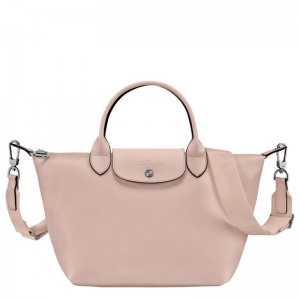 Nude - Leather Longchamp Le Pliage Xtra S Women Handbag | AU7188SG