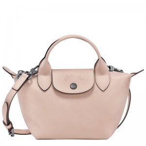 Nude - Leather Longchamp Le Pliage Xtra XS Handbag Women Mini Bags | AU7100NW