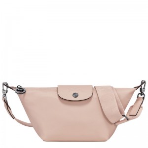 Nude - Leather Longchamp Le Pliage Xtra XS Men Crossbody Bags | AU8802FD