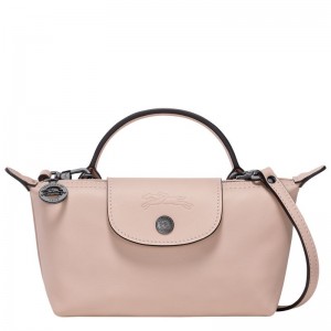 Nude - Leather Longchamp Le Pliage Xtra XS Pouch Women Crossbody Bags | AU7400HA