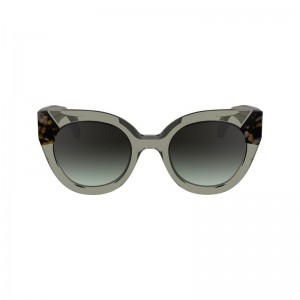 Olive/Havana - Acetate Longchamp Women Sunglasses | AU8468OK