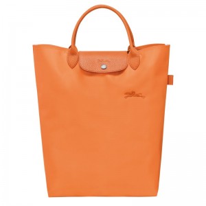 Orange - Canvas Longchamp Le Pliage Green M Tote Women Handbag | AU7166AH