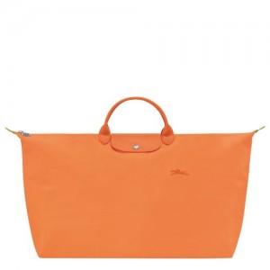 Orange - Recycled canvas Longchamp Le Pliage Green M Women Travel Bags | AU8131LI