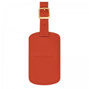 Paprika - Leather Longchamp Le FoulonnÉ Luggage tag Women Accessories | AU8189NW