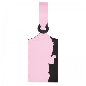 Pink - Leather Longchamp LGP Travel Luggage tag Women Accessories | AU8172IL