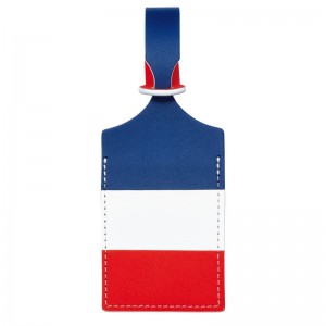 Red - Leather Longchamp LGP Travel Luggage tag Men Accessories | AU9266PJ