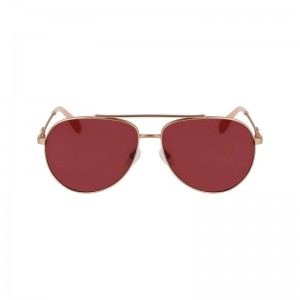 Rose Gold/Wine - OTHER Longchamp Women Sunglasses | AU8512JP