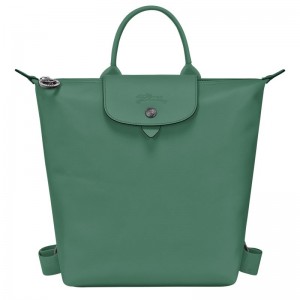 Sage - Leather Longchamp Le Pliage Xtra S Men Backpacks | AU8848IL