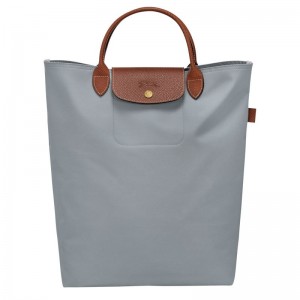 Steel - Canvas Longchamp Le Pliage Original M Tote Women Handbag | AU7160JP