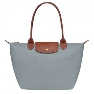 Steel - Recycled canvas Longchamp Le Pliage Original M Tote Women Shoulder Bags | AU7610KO