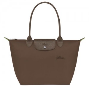 Terra - Recycled canvas Longchamp Le Pliage Green M Tote Women Shoulder Bags | AU7597TC