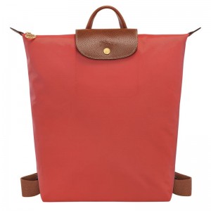 Tomato - Canvas Longchamp Le Pliage Original M Men Backpacks | AU8831PJ