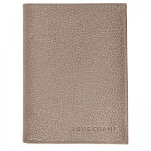 Turtledove - Leather Longchamp Le FoulonnÉ Men Wallets | AU8995WN