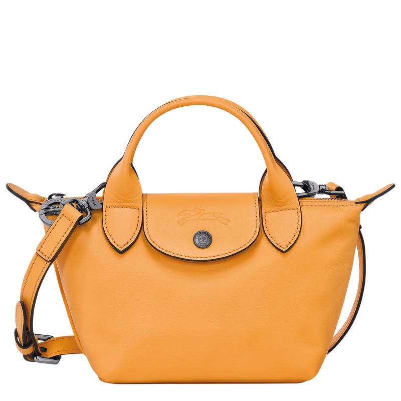 Apricot - Leather Longchamp Le Pliage Xtra XS Handbag Women Mini Bags | AU7103CT