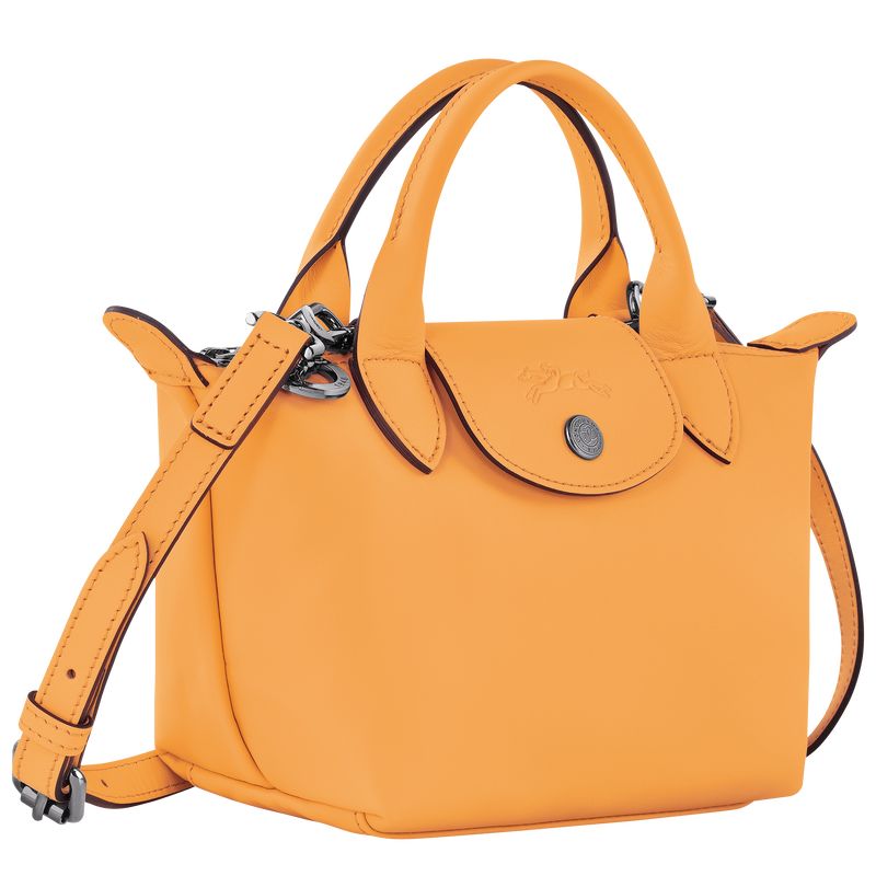 Apricot - Leather Longchamp Le Pliage Xtra XS Women Handbag | AU7198CT