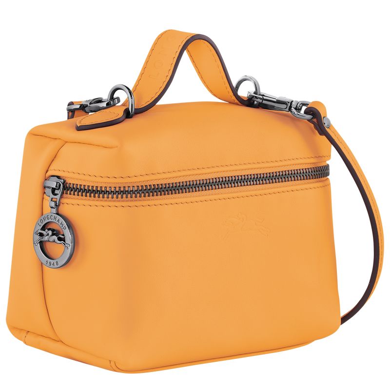 Apricot - Leather Longchamp Le Pliage Xtra XS Vanity Women Crossbody Bags | AU7389TC