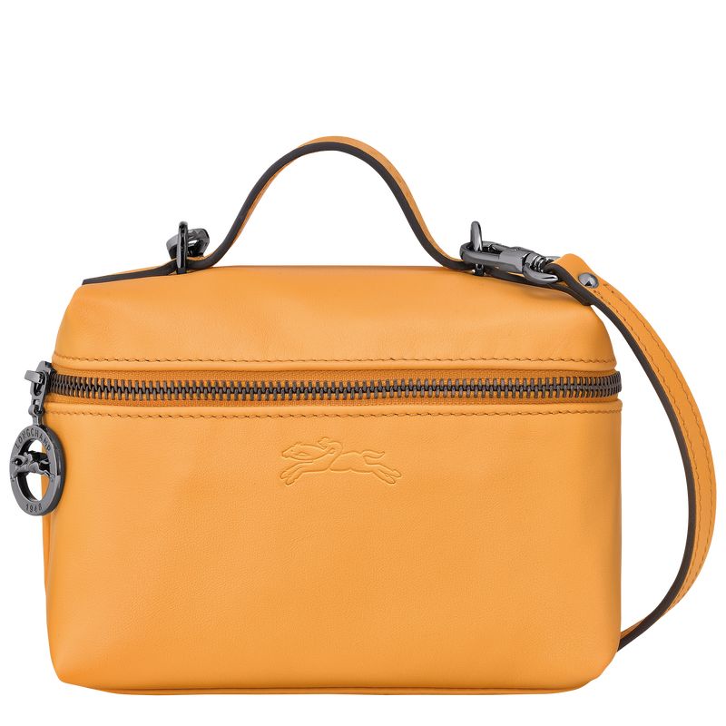 Apricot - Leather Longchamp Le Pliage Xtra XS Vanity Women Crossbody Bags | AU7389TC