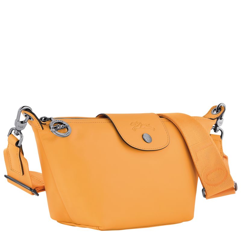 Apricot - Leather Longchamp Le Pliage Xtra XS Crossbody Women Mini Bags | AU7045NW