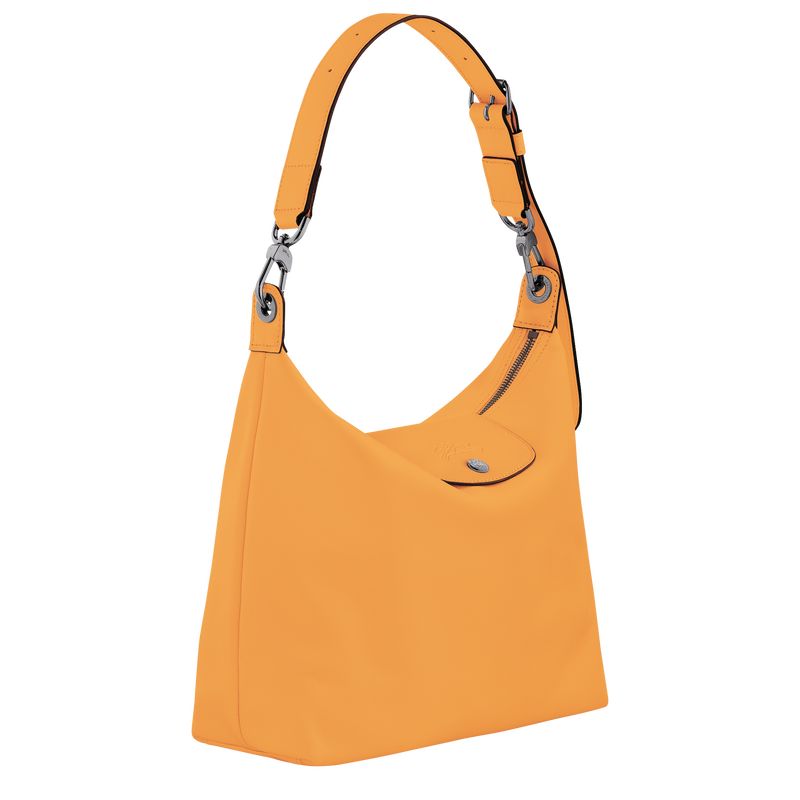 Apricot - Leather Longchamp Le Pliage Xtra M Hobo Women Shoulder Bags | AU7521ZU