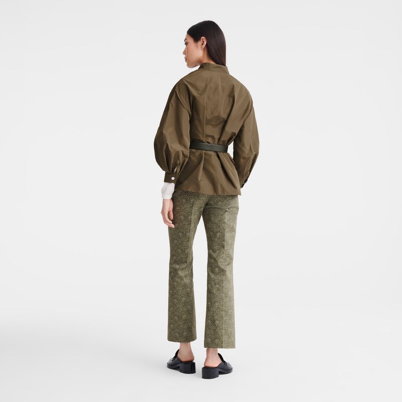 Artichoke - Technical taffeta Longchamp Kimono Women Jackets | AU8554MQ