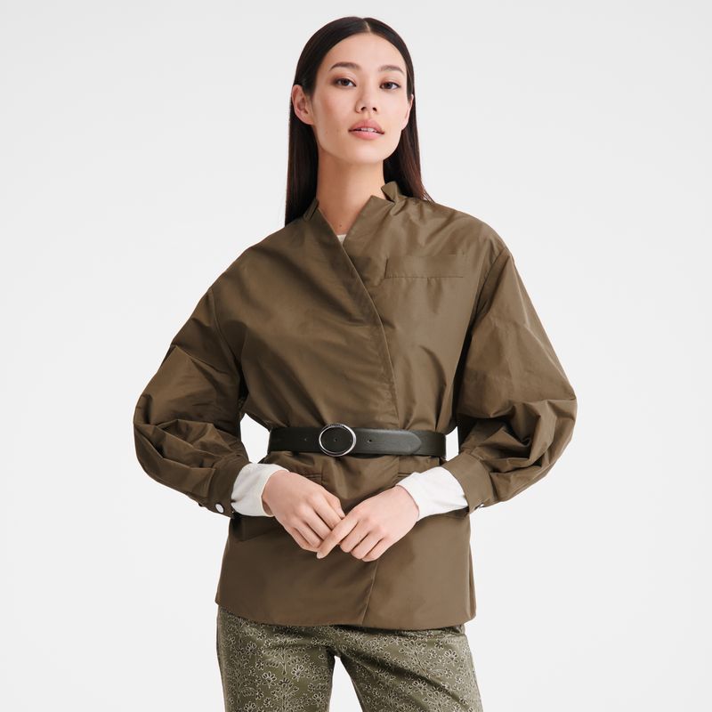 Artichoke - Technical taffeta Longchamp Kimono Women Jackets | AU8554MQ